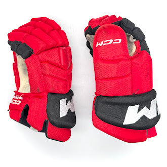 CCM HGTK - Gant d'occasion NHL Pro Stock - Hurricanes de la Caroline (rouge/noir) n° 2
